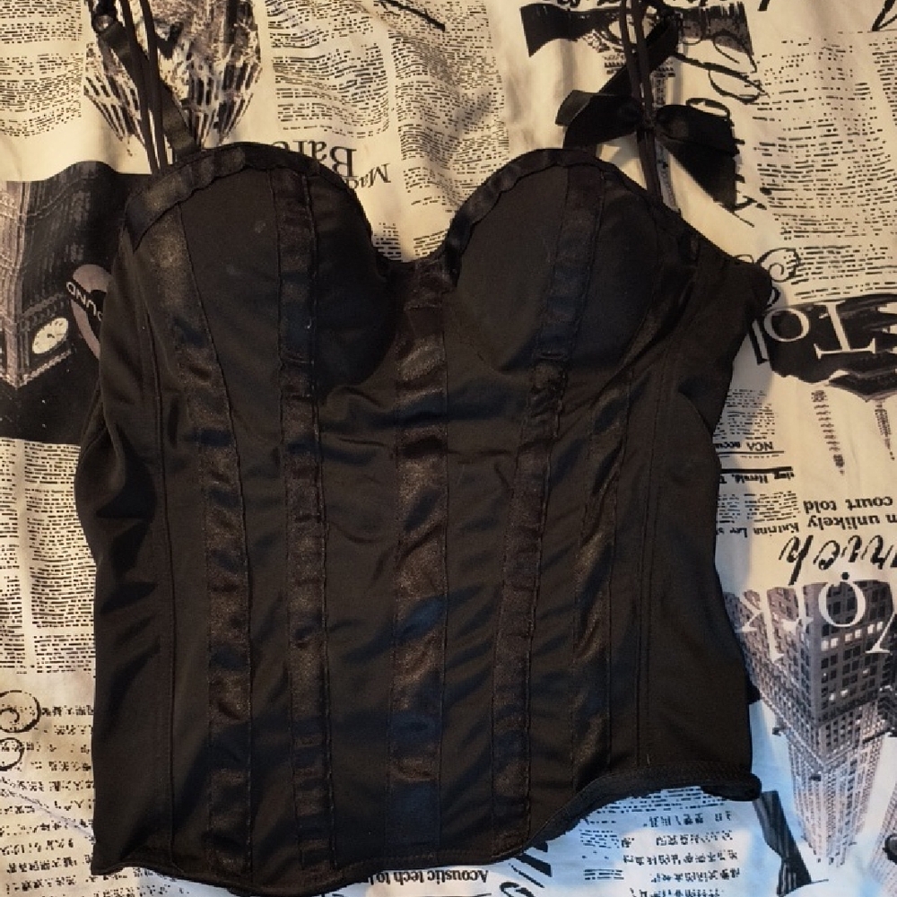 Elegant Black Women's Corset Top